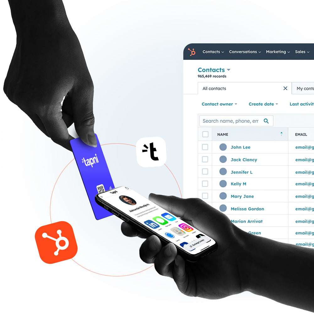 Tapni and HubSpot Integration - Streamlined Contact Management for Digital Business Cards